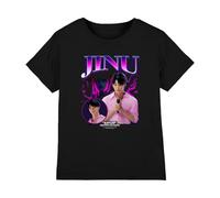 K-Pop Demon Hunters Jinu Bootleg Kids T Shirt, Black, 12-13