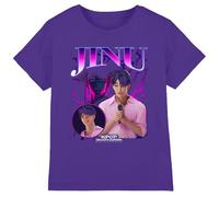 K-Pop Demon Hunters Jinu Bootleg Kids T Shirt, Purple, 12-13