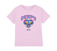 K-Pop Demon Hunters KPOP Demon Hunters-Derpy Collegic T Shirt, Light Pink, 7-8 años Unisex Kids