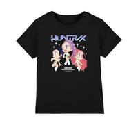 K-Pop Demon Hunters KPOP Demon Hunters-Huntrix Chibi Group T Shirt, Black, 5-6 Years Unisex Kids