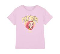 K-Pop Demon Hunters KPOP Demon Hunters-Huntrix Mira Collegic T Shirt, Light Pink, 9-11 años Unisex Kids