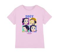 K-Pop Demon Hunters KPOP Demon Hunters-Huntrix Zoey Chibi Boes T Shirt, Light Pink, 9-11 años Unisex Kids