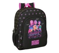 K-POP Demon Hunters - NEGRA - Mochila Escolar Niño, Mochila Infantil, Adaptable a Carro, Ideal para Niños en Edad Escolar, Cómoda y Versátil, Calidad y Resistencia, 32x12x38 cm
