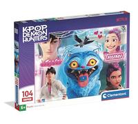 Clementoni KPOP Demon Hunters - Super Puzzle 3 de 104 piezas para niños a partir de 6 años, fabricado en Italia, juego divertido y educativo sin pantalla, desarrolla la concentración, la resolución de