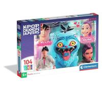 Clementoni Puzzle infantil K-Pop Demon Hunters, 104 piezas, 38x27 cm, desde 6 años, con personajes