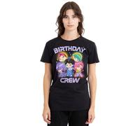 K-Pop Demon Hunters Saja Boys Birthday Crew Group Ladies T Shirt, Black, XX-Large