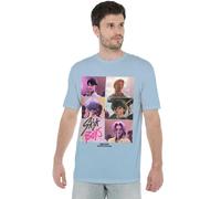 K-Pop Demon Hunters - Saja Boys Era Grid Unisex T Shirt, Sky Blue, X-Large