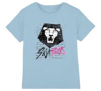 K-Pop Demon Hunters - Saja Boys Graffiti Wall Kids T Shirt, Sky Blue, 5-6