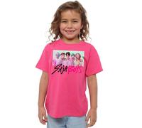 K-Pop Demon Hunters Saja Boys Photo Frame Kids T Shirt, White Camiseta, Fucsia, 5-6 años Unisex niños