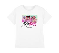 K-Pop Demon Hunters Saja Boys Photo Frame T Shirt, White, 7-8 años Unisex Kids