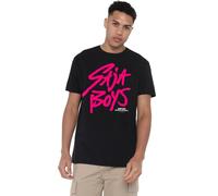 K-Pop Demon Hunters Saja Boys Pink Logo Unisex T Shirt, Black, L