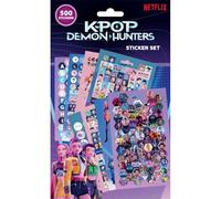 K-Pop Demon Hunters Surtido de 500 unidades, colección de calcomanías con licencia oficial, calcomanías decorativas para diarios, portátiles y fanáticos