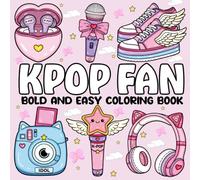 K-Pop Fan Bold and Easy Coloring Book: 50 Pages of Fun, Cute, and K-Pop Inspired Designs for All Ages (G&G Bold & Easy Coloring Books)
