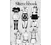 K-POP Fashion Sketchbook: Blank Sheet Notebook for Drawing, Writing, Painting, Sketching or Doodling, 120 Pages, 6x9