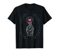 K-Pop Fingerheart - Songarak Hateu Herz Sterne Camiseta