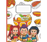 K-Pop Heroine Trio Ramen Journal Demon & Huntress: Cute Idol Food Theme, College Ruled Composition Notebook for Teens & Girls, 130 Pages, 7.5×9.25