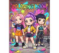 K-Pop Hunter Coloring Book: 110 Epic Idol Inspired Fantasy Illustrations Where Music Battles Darkness