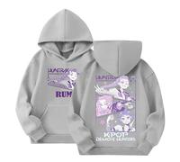 K pop Huntr/X Sudadera con capucha unisex Niños Moda Y2K Anime Estampado Tops Casual Huntrix Demon Hunter Sudadera con Capucha para Niños Niñas Fans K-Pop Streetwear Sudadera con Capucha con Estampado