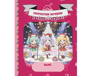 K-POP Idol Christmas composition notebook: Cute and Perfect Gift For Girl Stars, 150 pages