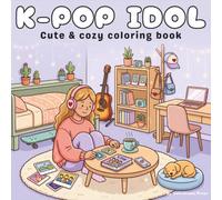 K-POP IDOL: Cute and Kawaii K-Pop Idol Fashion Coloring Book for Girls, Teens, and K-Pop Fans