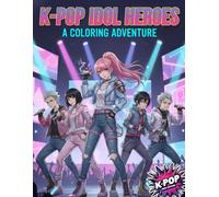 K-POP IDOL HEROES: Anime Kpop Coloring Adventure: Cool Girl and Boy Star Characters, Concert Stages, Demon Hunter Scenes and Poster Pages to Color