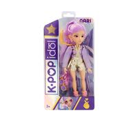 K-POP IDOL Muñeca Nari Fashion Doll Estilo K-Pop Power Idol, Cabello Lavanda. 3 Accesorios para Crear Outfits Optimo para Fans a Partir de 3 Años de Edad