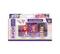 K-POP IDOL PALZ 3D Pack de 3 Rina, Minji, Mina Figuras Coleccionables Altamente Articuladas Y con Cabello Intercambiable Juguete para Niños a Partir de 3 años