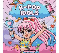 K-Pop Idols: Perfect Gift for K-Pop Fans and Cozy Girls Featuring Bold and Easy Illustrations of K-Pop Fashion