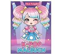 K-Pop Malbuch: Über 60 lustige und schöne Chibi-Designs zum Ausmalen - Das perfekte Geschenk für Kinder und Jugendliche