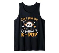 K Pop Panda - Auriculares de Diadema con diseño de Animales Camiseta sin Mangas