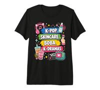 K Pop Skincare Boba K Dramas K Fan de los Dramas Camiseta Premium