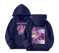 K-Pop Sudadera con Capucha con Estampado Anime Manga Larga Demon Hunters KPop Sudadera Unisex Niños Sudadera Casual Tops para Niños Niñas 2-16 Años Ropa de Calle