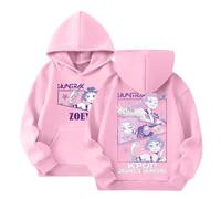 K Pop Suéter Niña Sudadera con Capucha con Estampado Anime Casual Manga Larga Huntrix Jersey para Unisex Niños Hip Hop Streetwear Sudadera Divertida Tops Otoño Invierno Deportes Demon Hunter Sudaderas