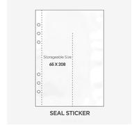 K-Pop Supply - Binder A5 Refill Sheets (Various Types) - 4x Seal Sticker Sheets