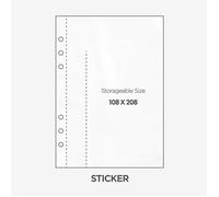 K-Pop Supply - Binder A5 Refill Sheets (Various Types) - 4x Sticker Refill Sheets
