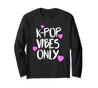 K-Pop Vibes Only - Camiseta Kawaii K-Pop Merchandise Manga Larga