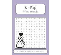 K-Pop Word Search Puzzle Book: Word Searches with Easy to Read Print about Korean Bands, K-Pop Culture, and More | 6x9 inches 170 pages | 80+ Puzzles … Gifts for Vacations, Holidays and Free Times