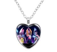 K-Pops Demons Hunters Collar Hun-Trix RU Mi sa Ja Boys de Rpy Ti Ger Dibujos Animados Collar K-Pop D-Demon H-Hunters Merch Heart Colgantes Collares Accesorios para Los Fans, Las Mujeres, Las Niñas