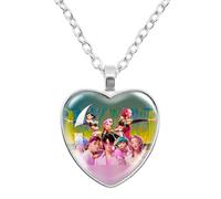 K-Pops Demons Hunters Collar Hun-Trix RU Mi sa Ja Boys de Rpy Ti Ger Dibujos Animados Collar K-Pop D-Demon H-Hunters Merch Heart Colgantes Collares Accesorios para Los Fans, Las Mujeres, Las Niñas