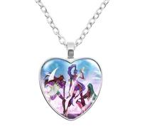 K-Pops Demons Hunters Collar Hun-Trix RU Mi sa Ja Boys de Rpy Ti Ger Dibujos Animados Collar K-Pop D-Demon H-Hunters Merch Heart Colgantes Collares Accesorios para Los Fans, Las Mujeres, Las Niñas