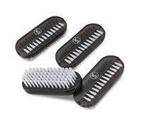 K-Pro Cepillo de Uñas - 4 Unidades Limpiador para Manicura y Pedicura | Set de 4 cepillos de doble cara con cerdas suaves, diseño ovalado ergonómico para manos y pies, duraderos y eficaces