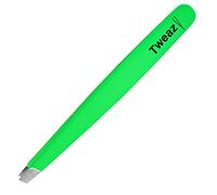 K-Pro TWEAZY Pinza de Acero Inoxidable para Depilar Cejas y Retirar Astillas (Neon Verde)