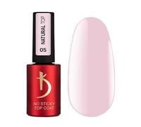 K Professional No Wipe Top Coat Gel - Natural Top Coat Milky Beige Gel Polish UV LED Soak Off - Esmalte Semipermanente - Esmalte de uñas de larga duración - Pintauñas 7ml