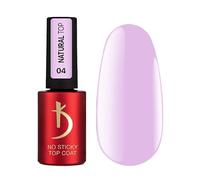 K Professional No Wipe Top Coat Gel - Natural Top Coat Pink Lila Gel Polish UV LED Soak Off - Esmalte Semipermanente - Esmalte de uñas de larga duración - Pintauñas 7 ml