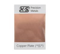 K & S 6602 placas de grabado de cobre, 0.04 pulgadas de grosor x 5 pulgadas de ancho x 7 pulgadas de largo, 1 pieza, fabricado en los Estados Unidos