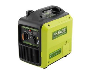 K&S BASIC 20i S Inverter-Generator 2000 W, Notstromaggregat Benzin, Stromaggregat 230V - reiner Sinuswelle, Stromerzeuger mit Eco-Modus, LED-Display, 1,8 kW Nennleistung, tragbar, für Camping, Zuhause