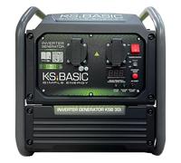 K&S Basic 30i - Generador de energía inversor, 2800 W, 3000 W máximo, compacto, gasolina, onda sinusoidal pura, generador de energía con modo ecológico, para el hogar, camping y trabajos de taller