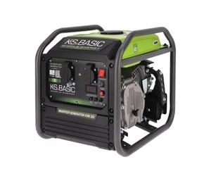 K&S BASIC 30i Generador inversor 2800 W, 3000 W máximo, grupo electrógeno compacto de gasolina, onda sinusoidal pura, generador con modo Eco, para el hogar, camping y trabajos de taller, EURO 5.