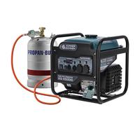 K&S Könner&Söhnen KS 4500iG - Generador de energía inversora (gas/gasolina) 4500 W, generador de corriente con USB, modo ecológico | generador de corriente de emergencia para camping, hogar y taller