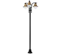 K.S. Verlichting 3 luces farola Toscane, negra